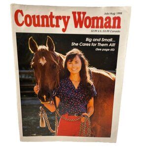 Country Woman Magazine July Aug. 1998 Vol 28 No. 4 Cooking Crafts Design